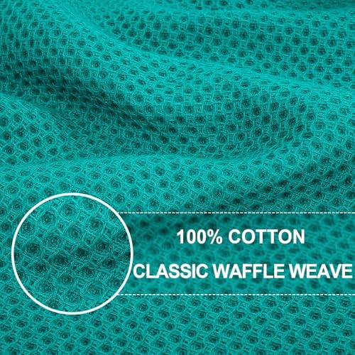 Homaxy 100% Cotton Waffle Weave Kitchen Dish Towels 8-Pack - Image 2