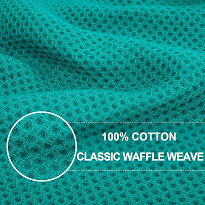 Homaxy 100% Cotton Waffle Weave Kitchen Dish Cloths 12-Pack - Image 2