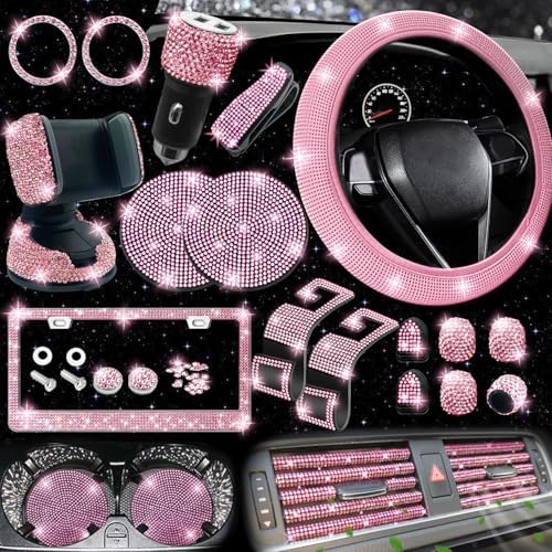 NBTEPEM 27-Piece Bling Car Accessories Set by NBTEPEM