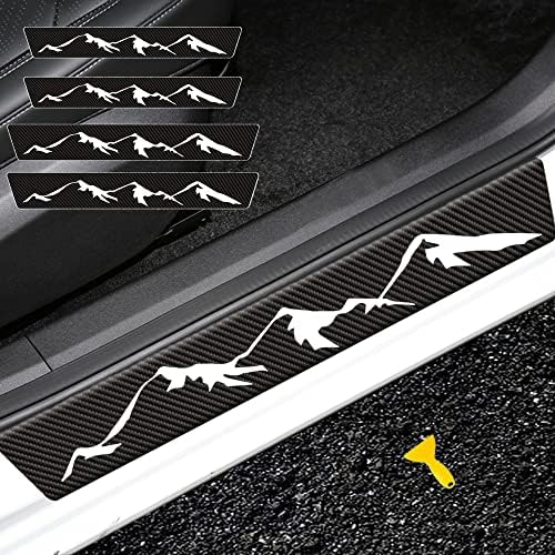 4 Pcs Mountain Range Door Sill Protector Stickers, Universal Size Door Entry by aesdloy