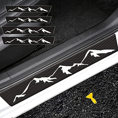4 Pcs Mountain Range Door Sill Protector Stickers, Universal Size Door Entry by aesdloy