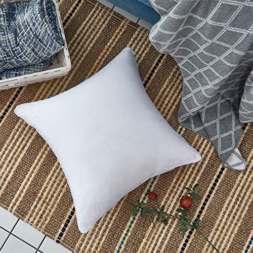 Oubonun 16 x 16 Throw Pillow Inserts Set of 2-100% Cotton Cover - Image 6