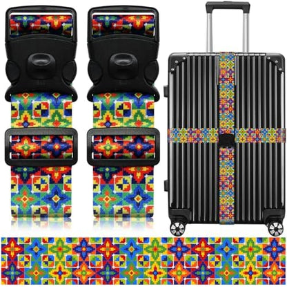 Luggage Straps for Suitcases, Travel Adjustable Belt by ZHOMA