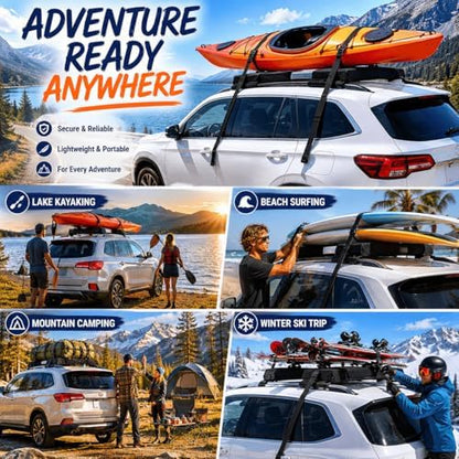 Universal Soft Roof Rack Pads for Toyota 4Runner Platinum AWD 2018-Present - Image 5