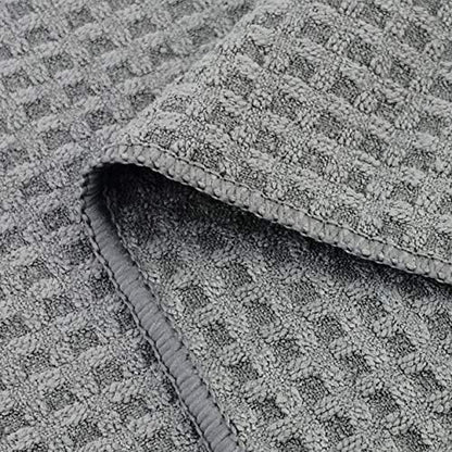 POLYTE 380 GSM Microfiber Waffle Kitchen Dish Tea Towel, 16x28 in, 8 Pack - Image 4