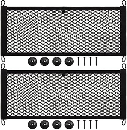 Frienda 4 Pcs Small Cargo Net Boat Storage Mesh Netting, 25 X 9.8 Inches by Frienda