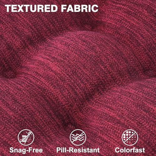 Shinnwa Dining Chair Cushions Set of 4, Dual-Layer Memory Foam Kitchen Chair - Image 4