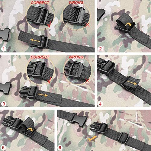 MAGARROW 24" 40" 60" 100" Strap Buckle Packing Straps Adjustable 1-Inch Belt - Image 6