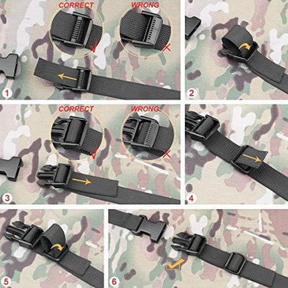 MAGARROW 24" 40" 60" 100" Strap Buckle Packing Straps Adjustable 1-Inch Belt - Image 6