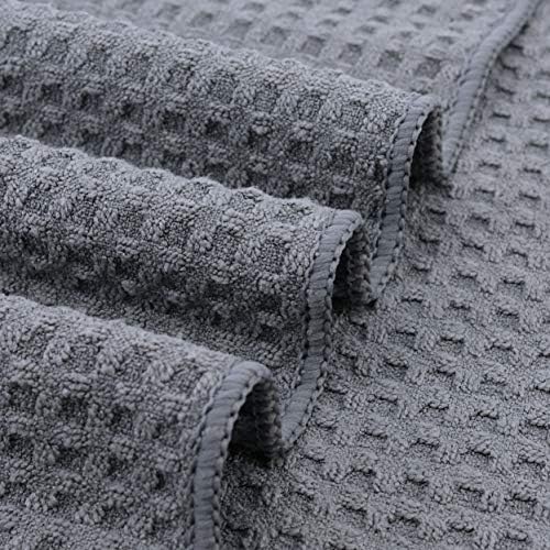 POLYTE 380 GSM Microfiber Waffle Kitchen Dish Cloth, 12x12 in, 8 Pack - Image 4