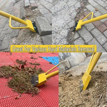 7' Heavy Duty Scraper, Long Handle, Steel Blade, Metal Handle, Tile & Ice - Image 5
