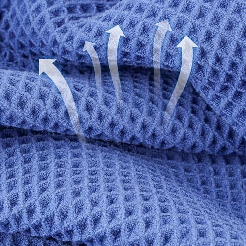 Microfiber Waffle Face Towels, 2 Pieces, Fast Drying, Lint Free 430 GSM - Image 2