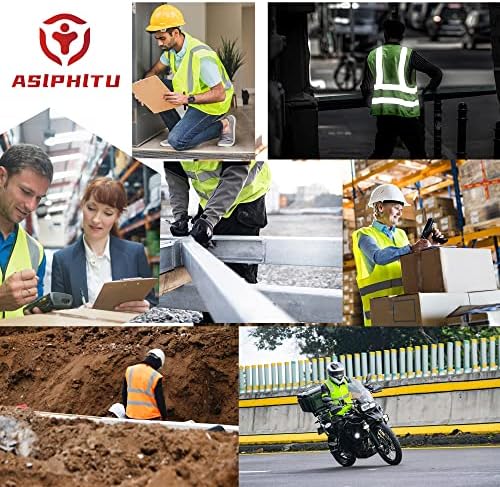 Reflective Safety Vest for Men Women Construction Vest ANSI Standard AP1 - Image 6